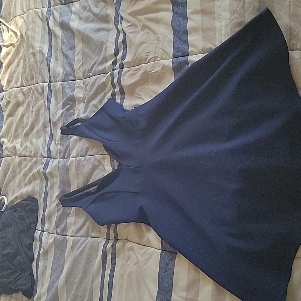 Lulu's Navy Blue Homecoming Dress